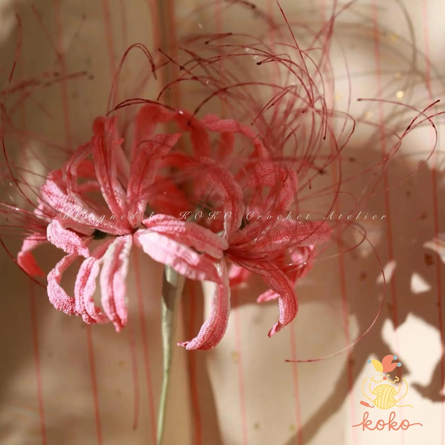 PDF Red spider lily Crochet Pattern