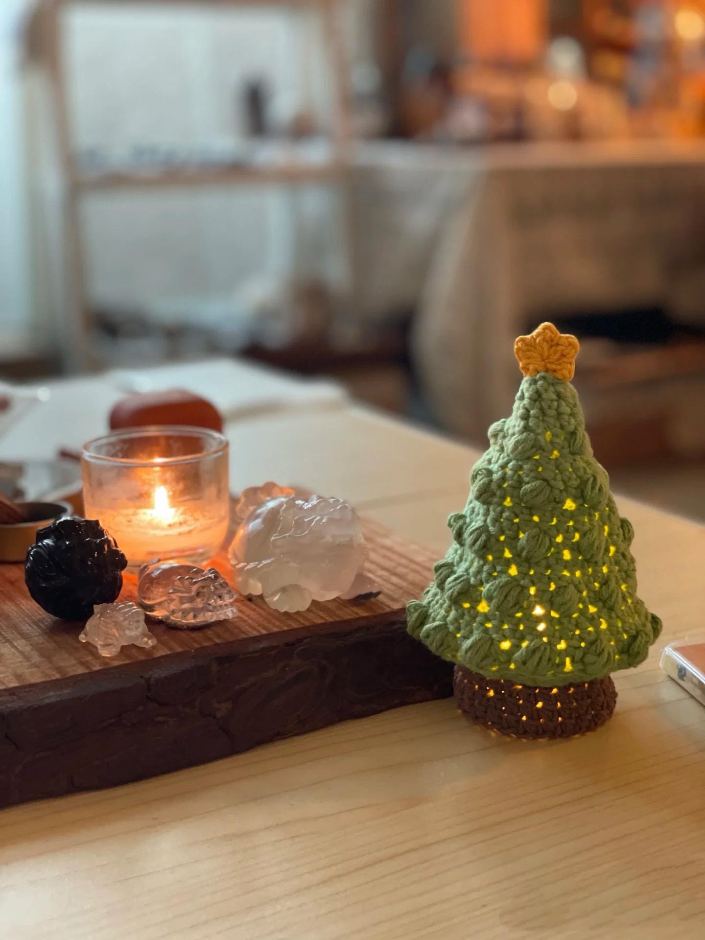 Christmas Lamp Cover Tree Crochet Pattern – Holiday PDF Decor | DIY Ornament | Handmade Gift for Home Decoration, Christmas gift