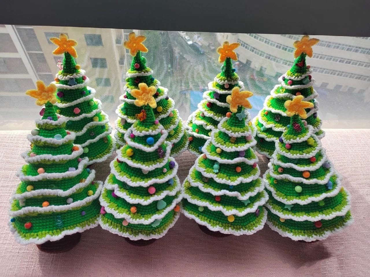 PDF Crochet 7-Layer Christmas tree crochet pattern, handmade for Christmas gifts,