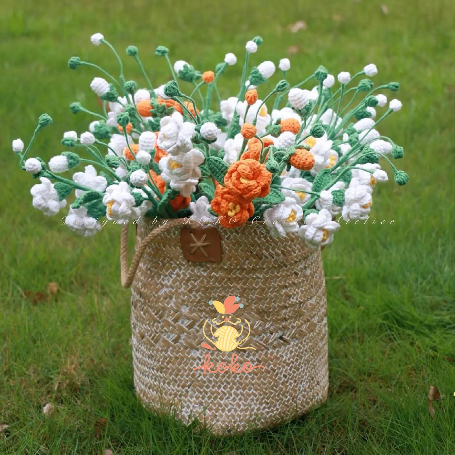 PDF Jasmine Flower Crochet Pattern