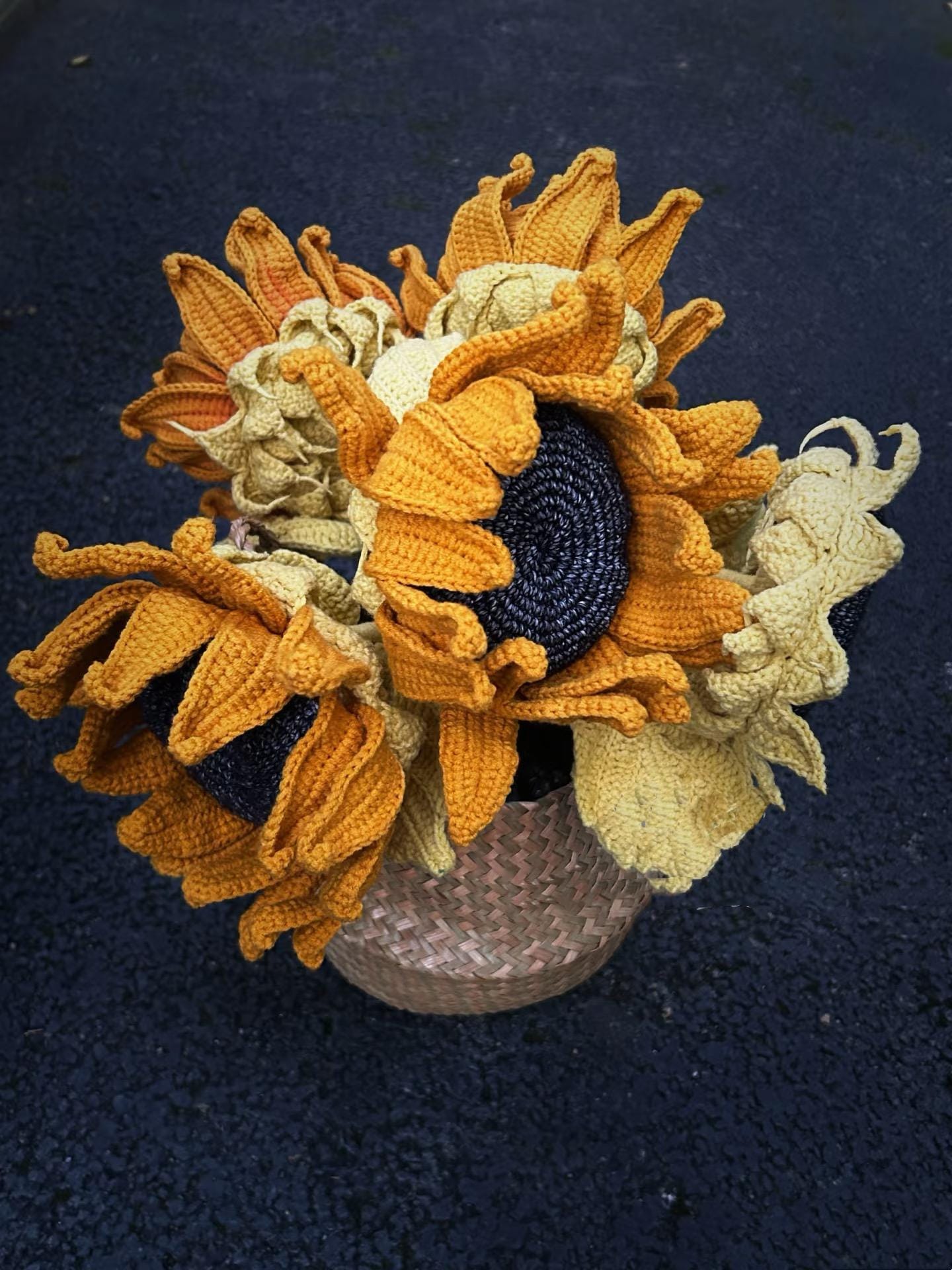 PDF Sunflower bouquet Crochet Pattern