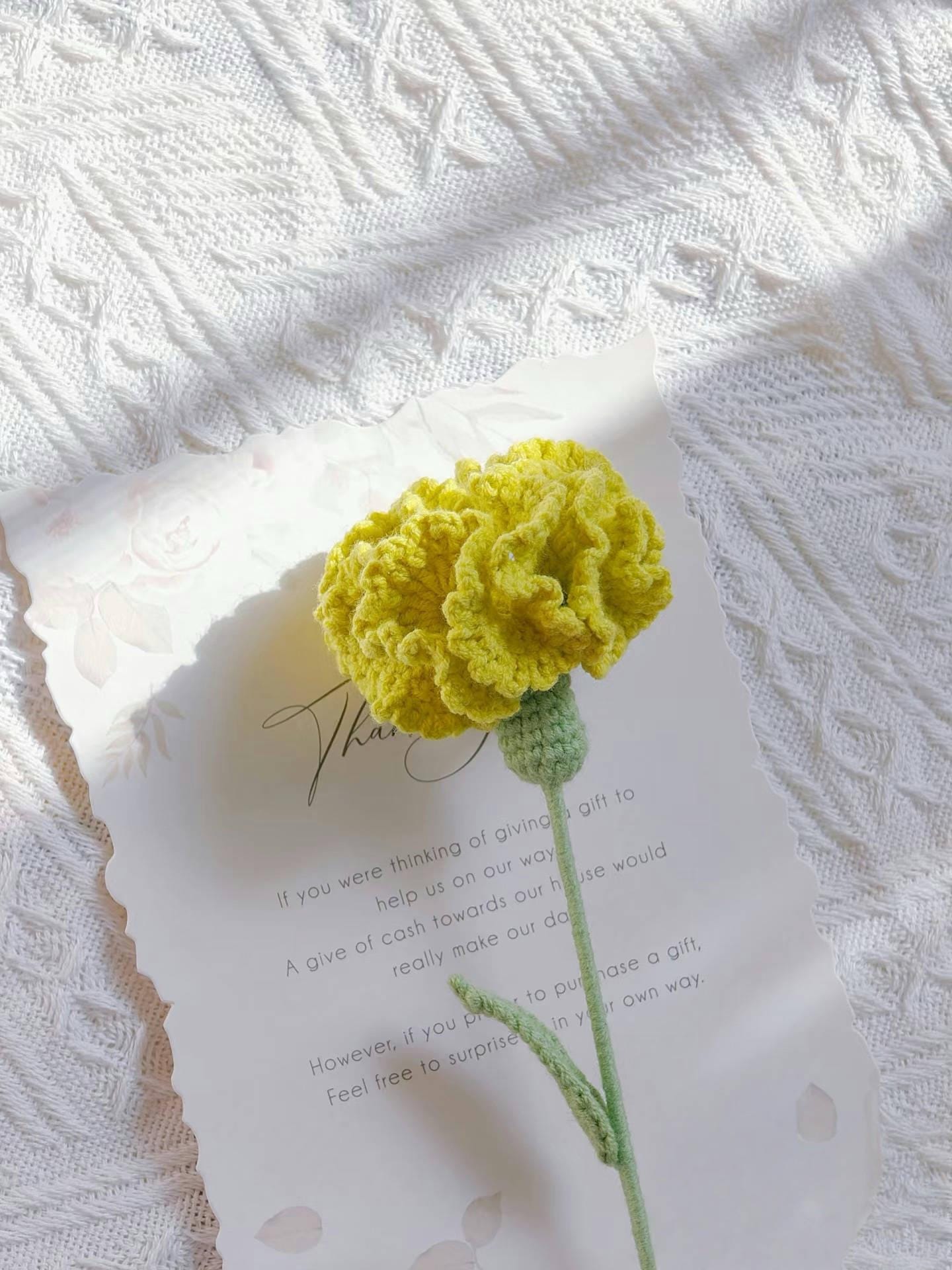 PDF Carnation Flower Crochet Pattern