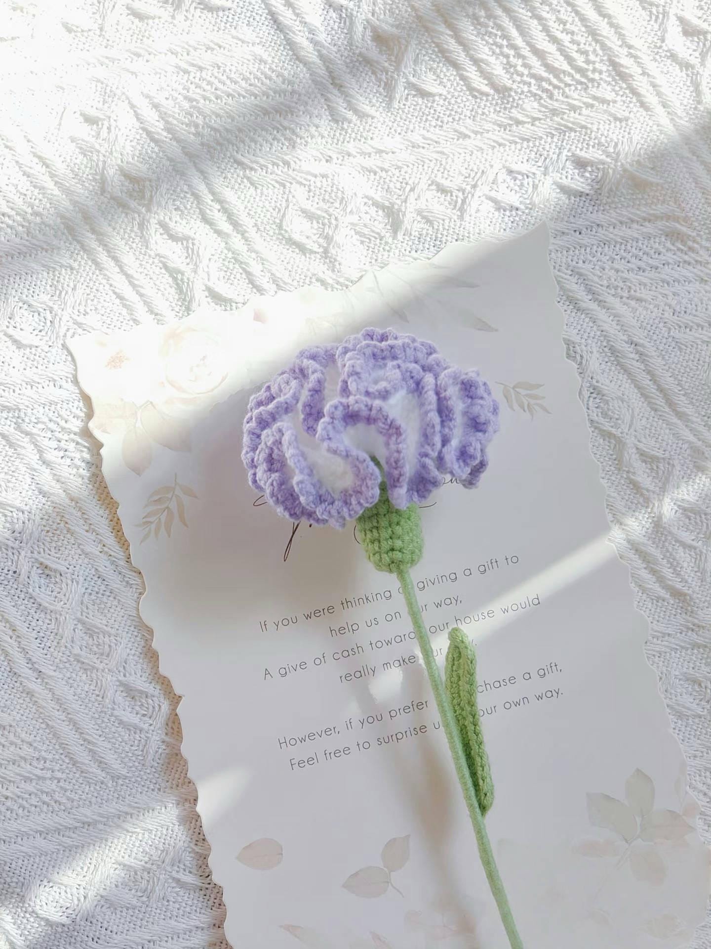 PDF Carnation Flower Crochet Pattern