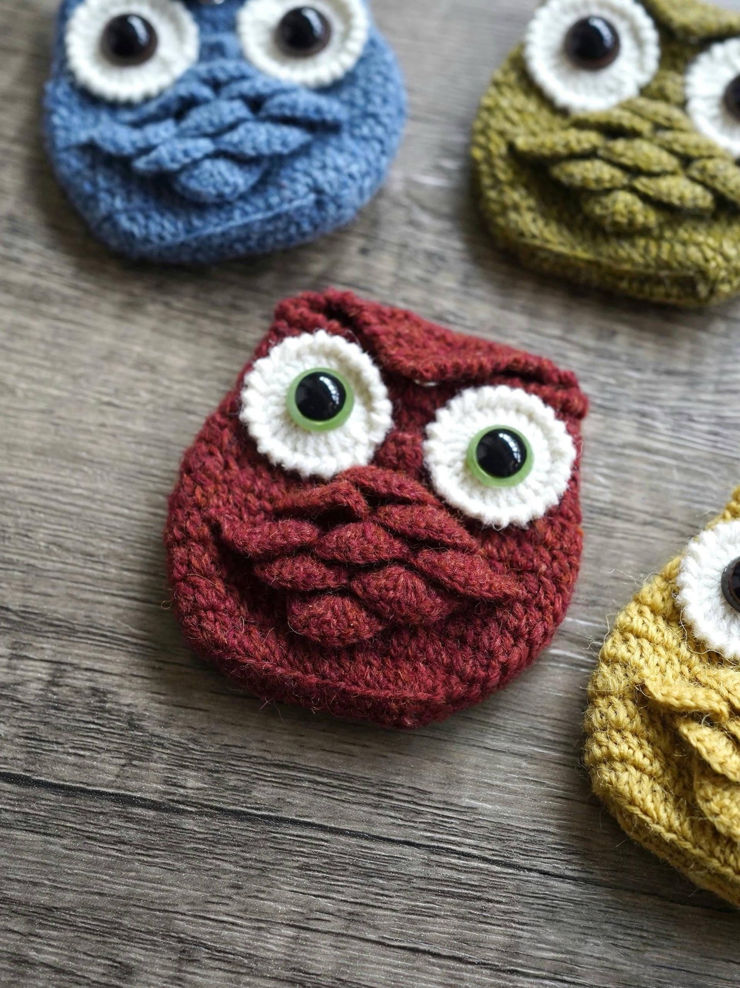 PDF Owl Pouch Crochet Pattern Instant Download, English crochet pattern, wallet, egg bag crochet pattern