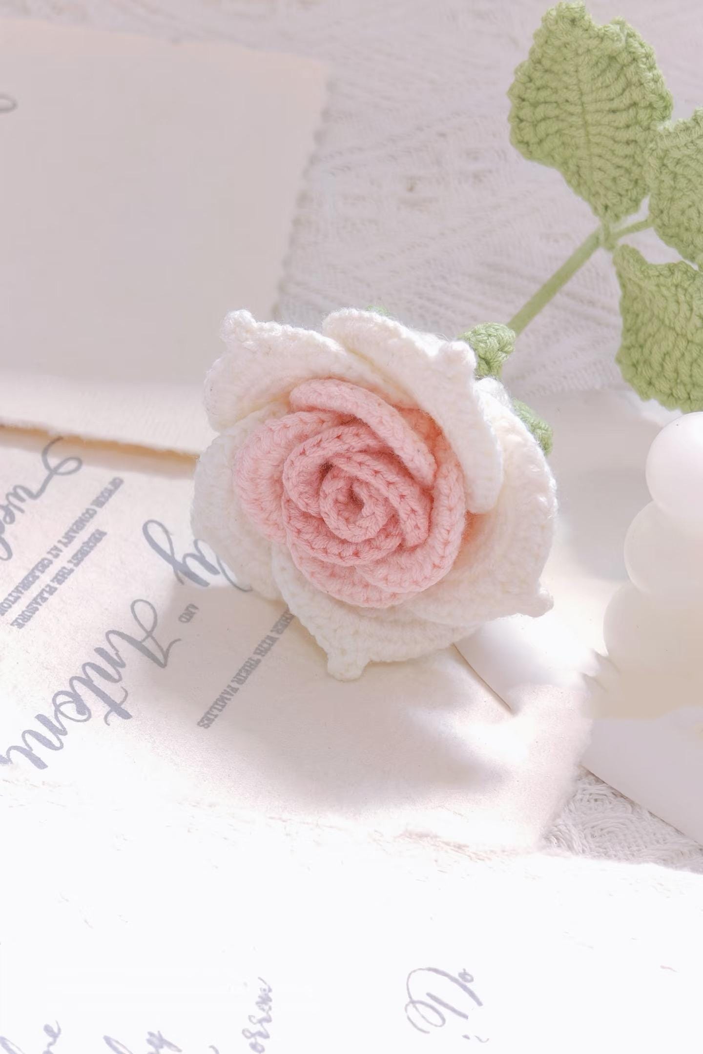 PDF Rose Flower No.3 Crochet Pattern