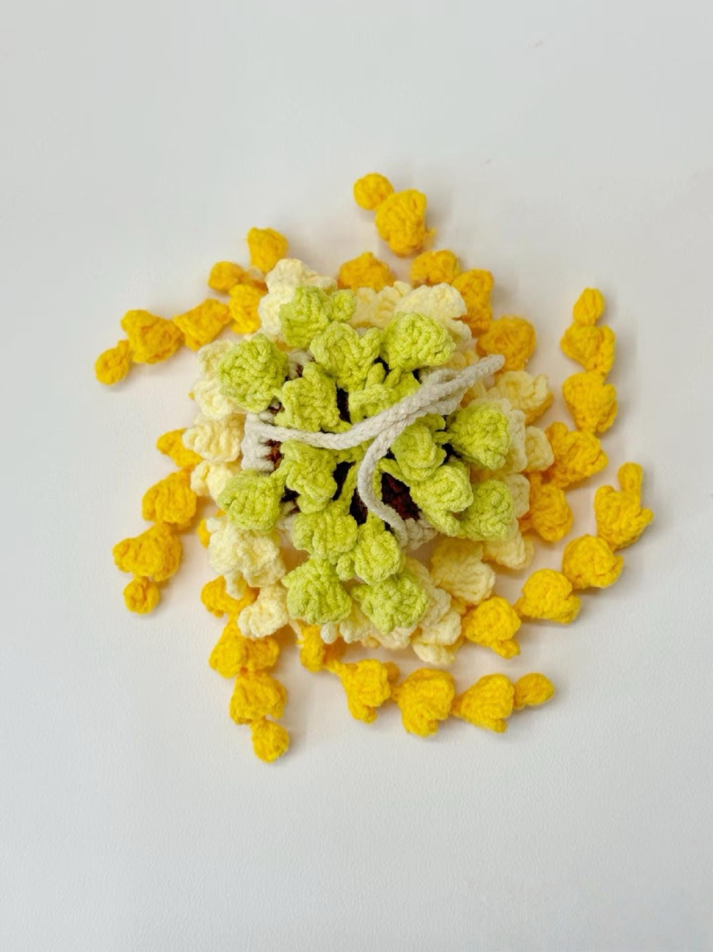 Wisteria Hanging Plant Crochet Pattern – Hanging Flower Basket PDF