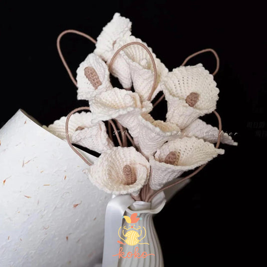 PDF Calla Lily Tunisian Crochet Pattern