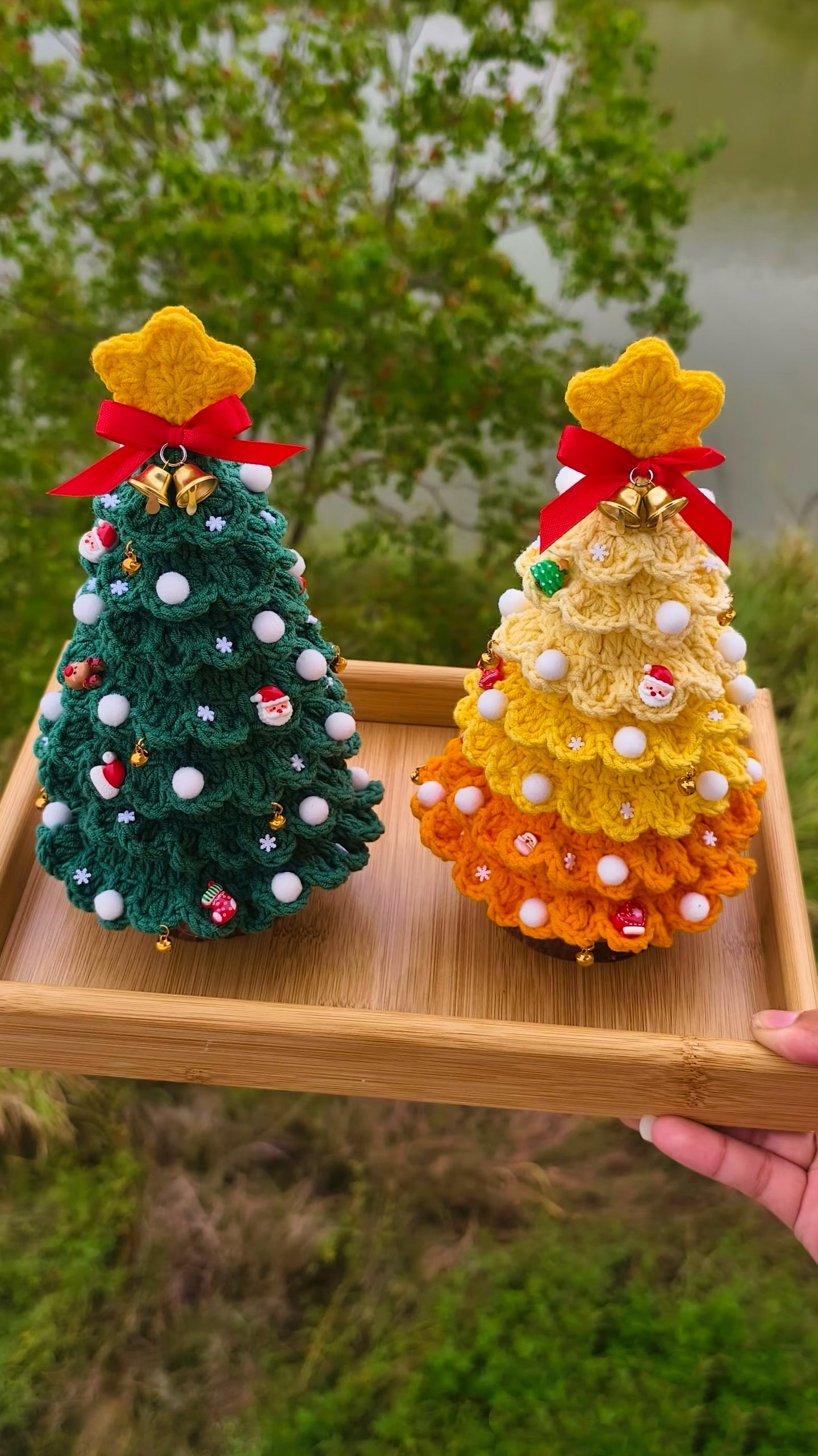 PDF+Video 7 Layer Christmas Tree Crochet Pattern | Holiday Decor Amigurumi | Xmas Ornament PDF | Amigurumi Christmas Tree gift