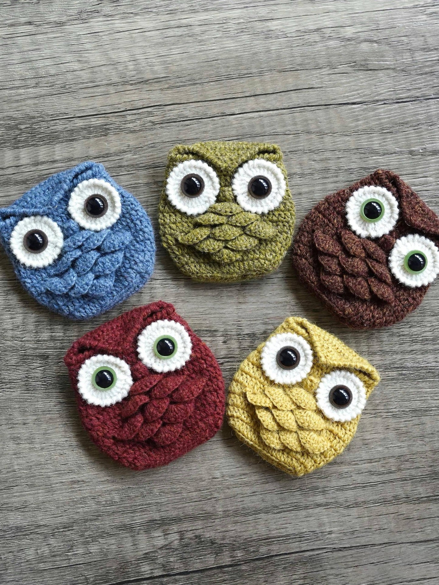 PDF Owl Pouch Crochet Pattern Instant Download, English crochet pattern, wallet, egg bag crochet pattern