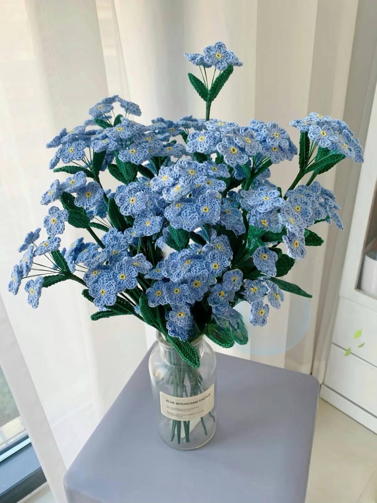 PDF Scorpion Grasses Flower Crochet Pattern