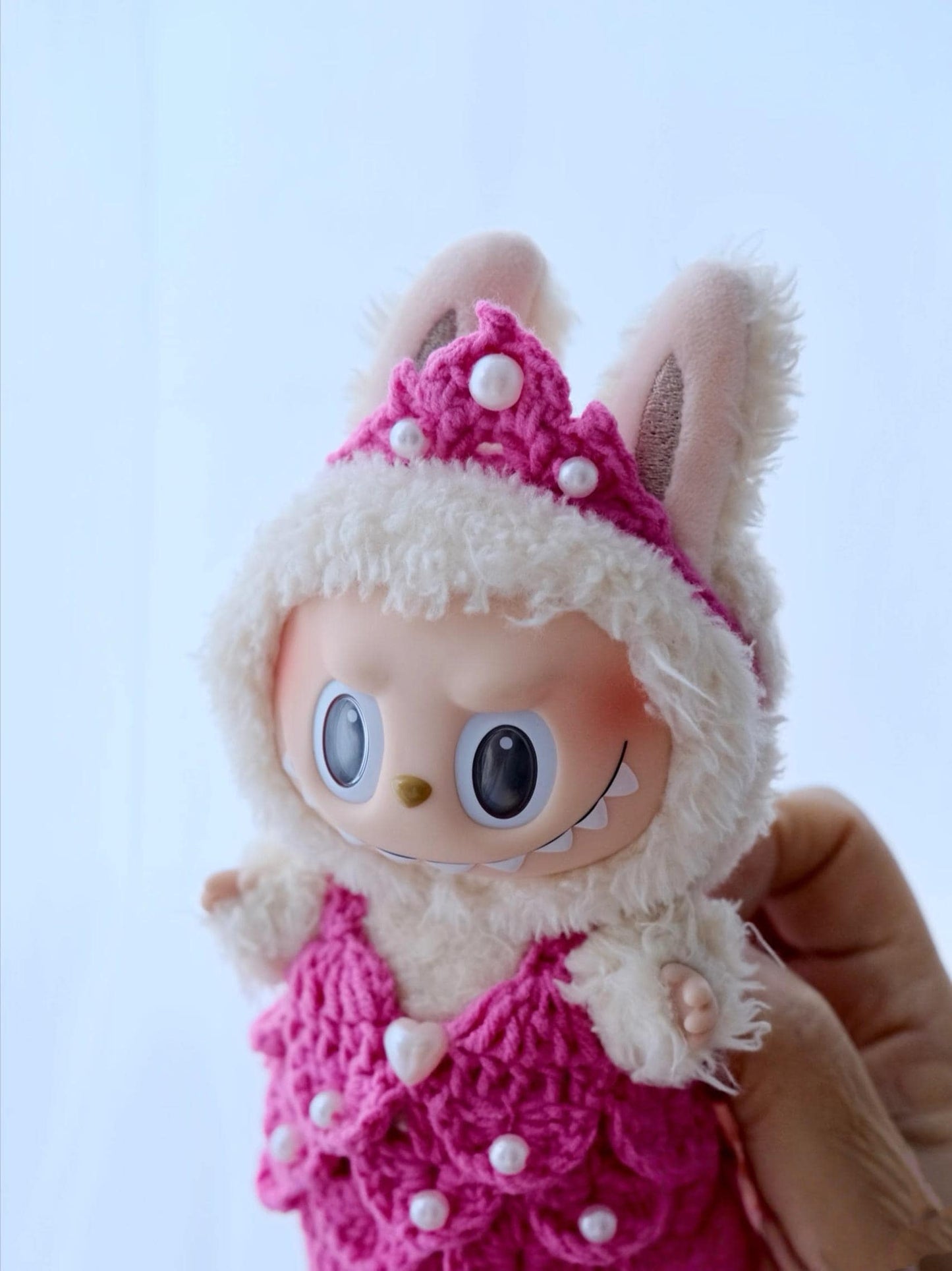 PDF+Video Labubu mermaid Outfit Crochet Pattern - Circus Doll Clothes , Colorful Plush Costume DIY for Labubu Fans, Fits Labubu Gen 1/2/3