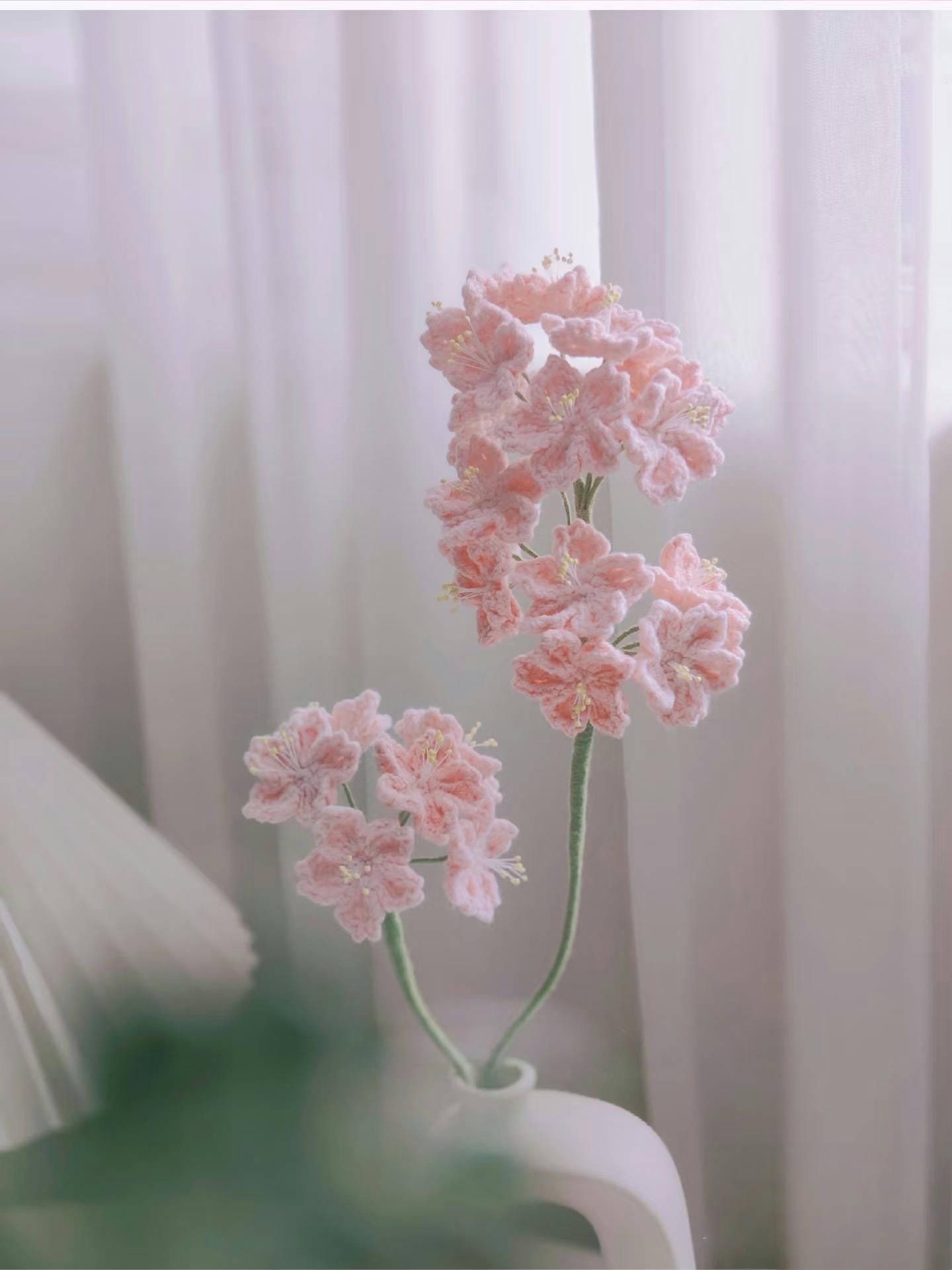 PDF Sakura Flower Crochet Pattern