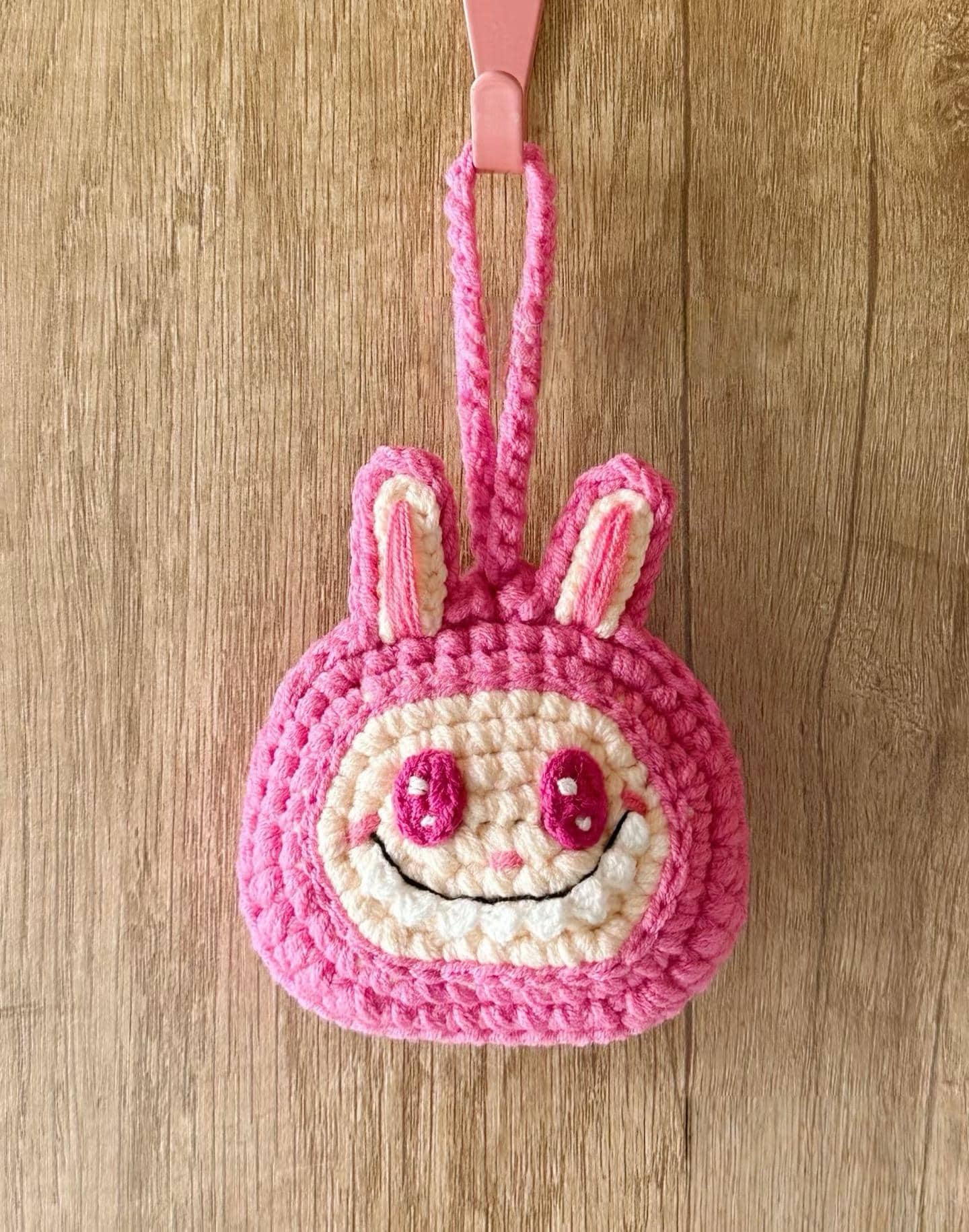 Labubu Inspired Crochet Pouch Pattern – Kawaii Bunny Coin Purse PDF, Keychain Bag DIY, Cute Handmade Gift Idea – Amigurumi Doll Costume PDF