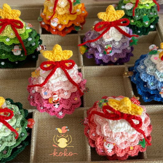 PDF Crochet 5-Layer Christmas tree crochet pattern