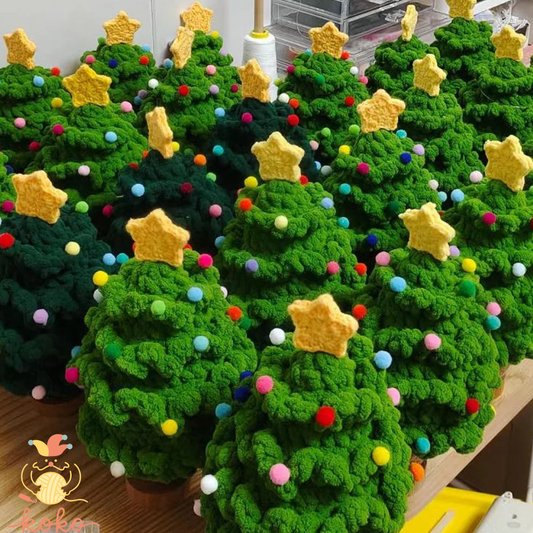 PDF Crochet 4-Layer Christmas tree crochet pattern, handmade for Christmas gifts