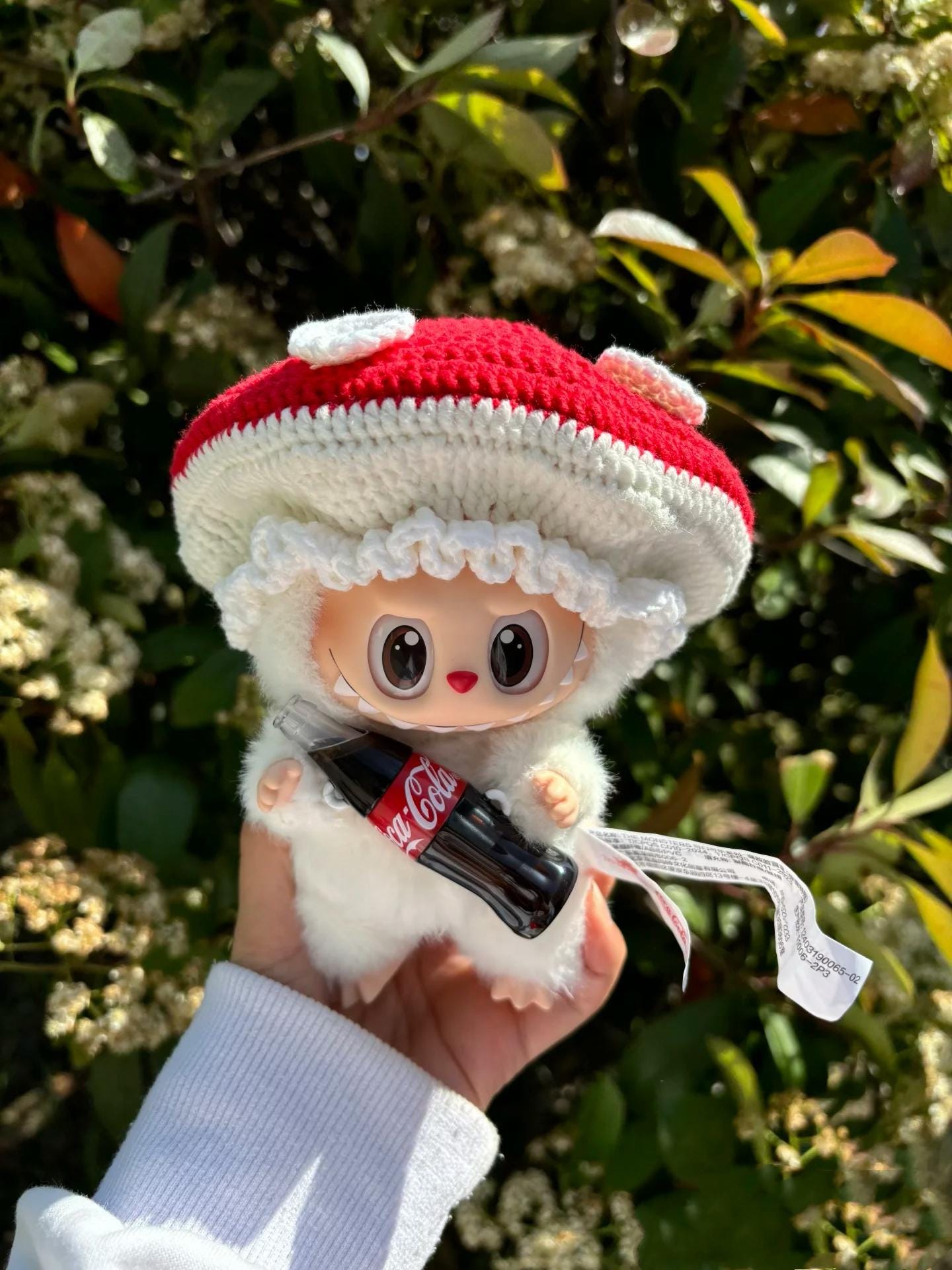 Labubu Mushroom Outfit Crochet Pattern - Circus Doll Clothes PDF, Kawaii Costume for Labubu Doll, Fits Labubu Gen 1/2/3