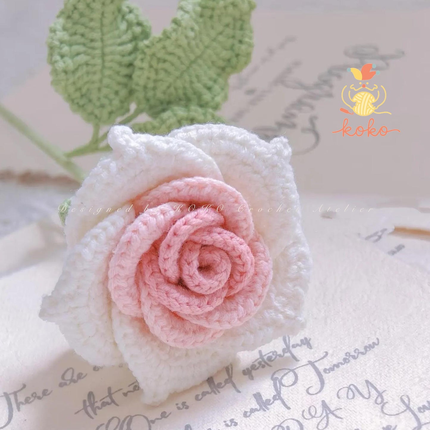 PDF Rose Flower No.3 Crochet Pattern