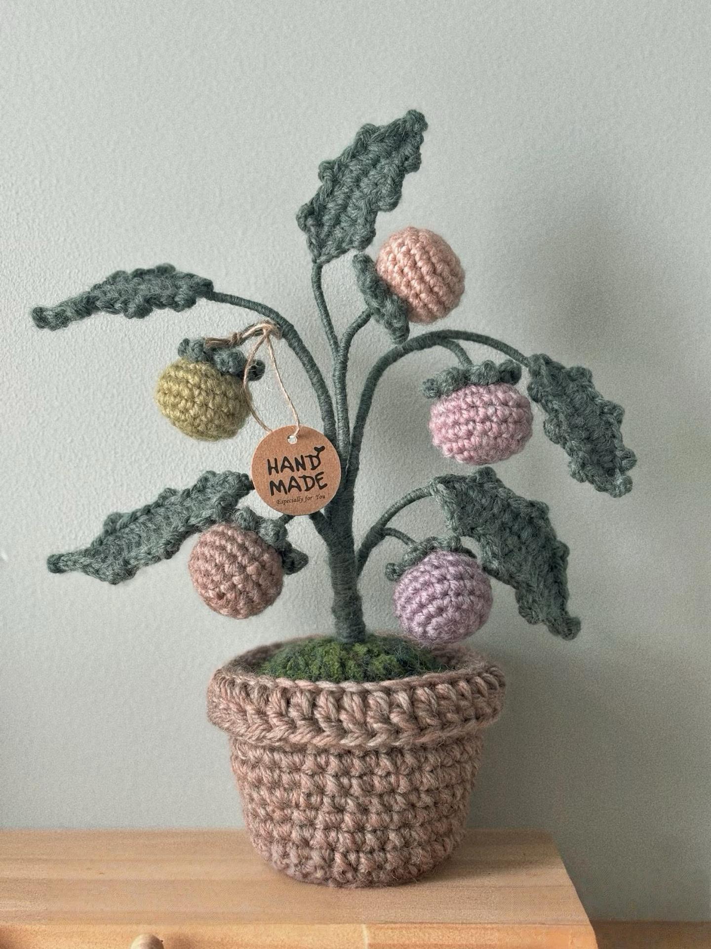 7-in-1 Mini Crochet House Pattern – DIY Cozy Dollhouse Furniture PDF, Sof, Chair, Potted Plant, Bag, Coaster, Amigurumi Room Decor