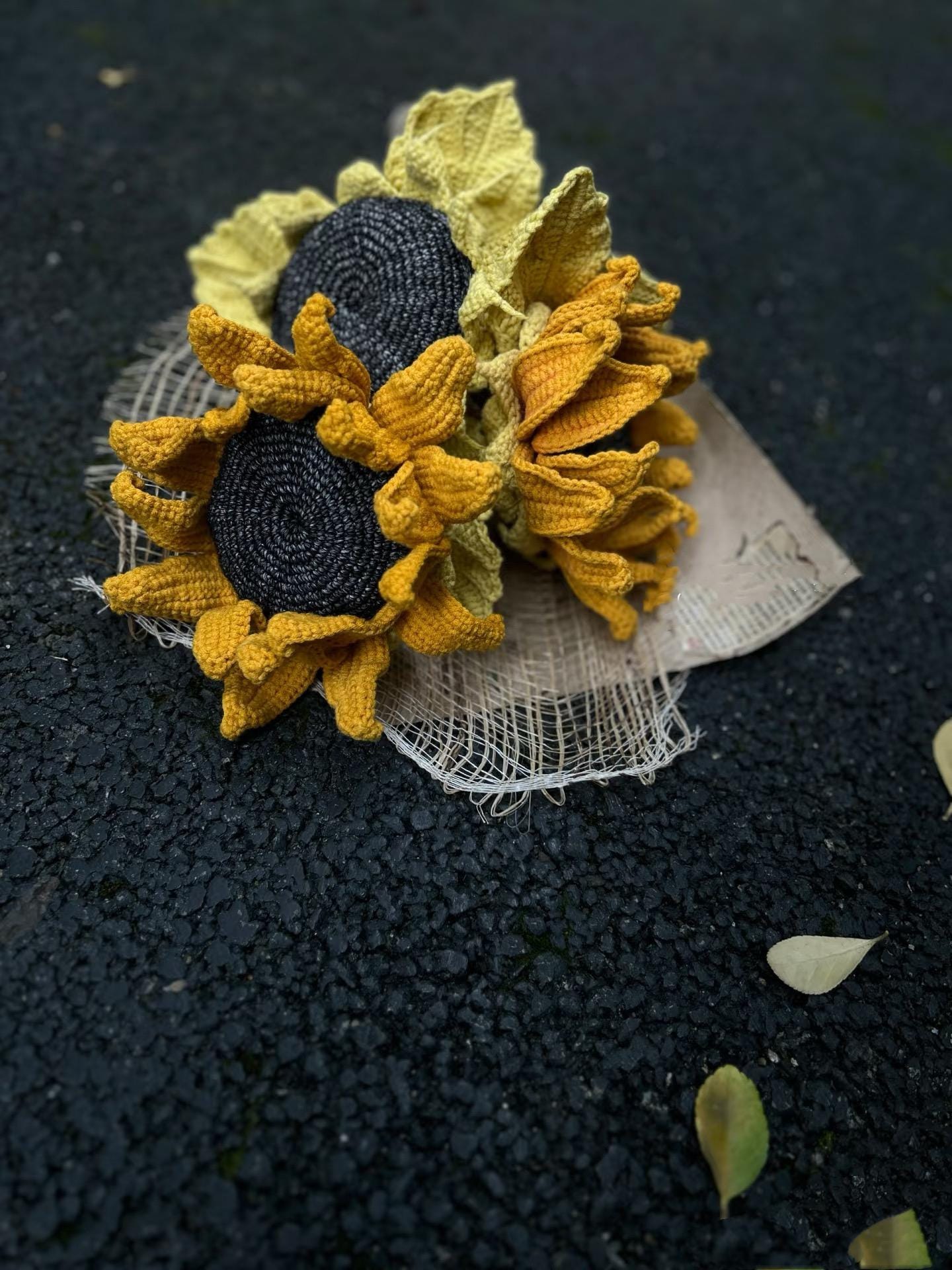 PDF Sunflower bouquet Crochet Pattern