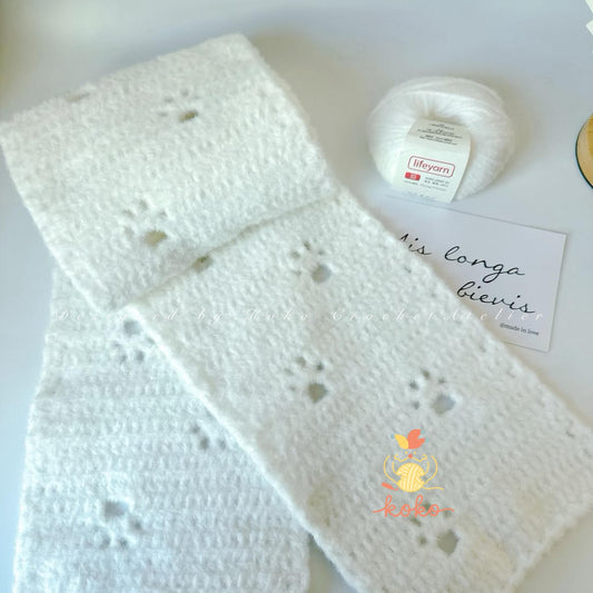 Cat Paw Scarf Crochet Pattern