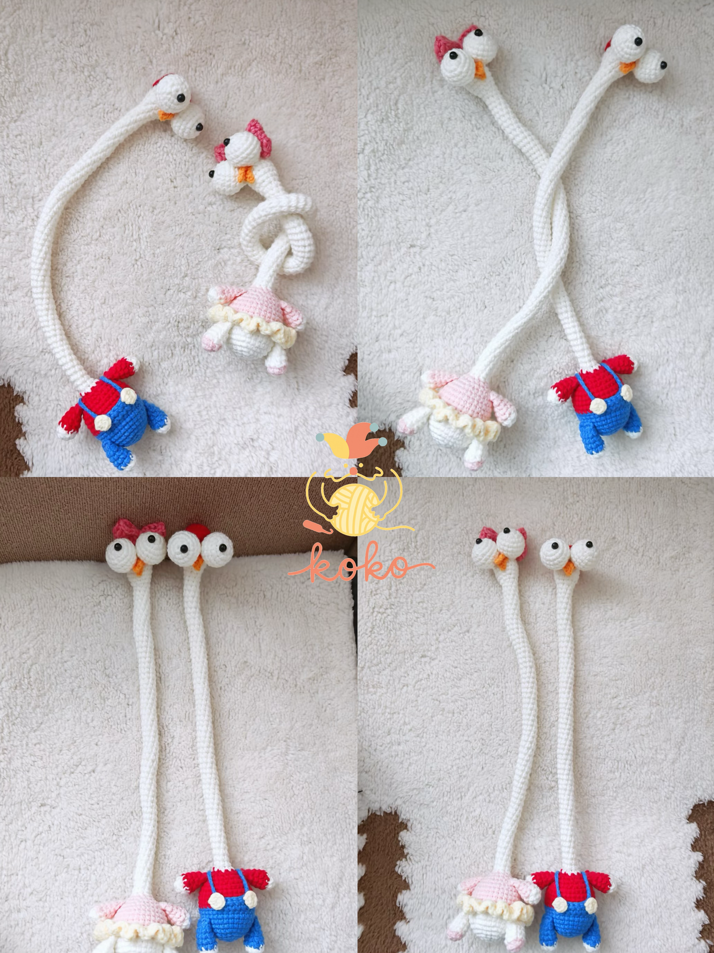 10 in 1 Long Neck Animal Charm Crochet Pattern | Amigurumi Keychain(PDF + VIDEO TUTORIAL)