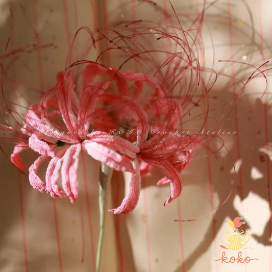 PDF Red spider lily Crochet Pattern