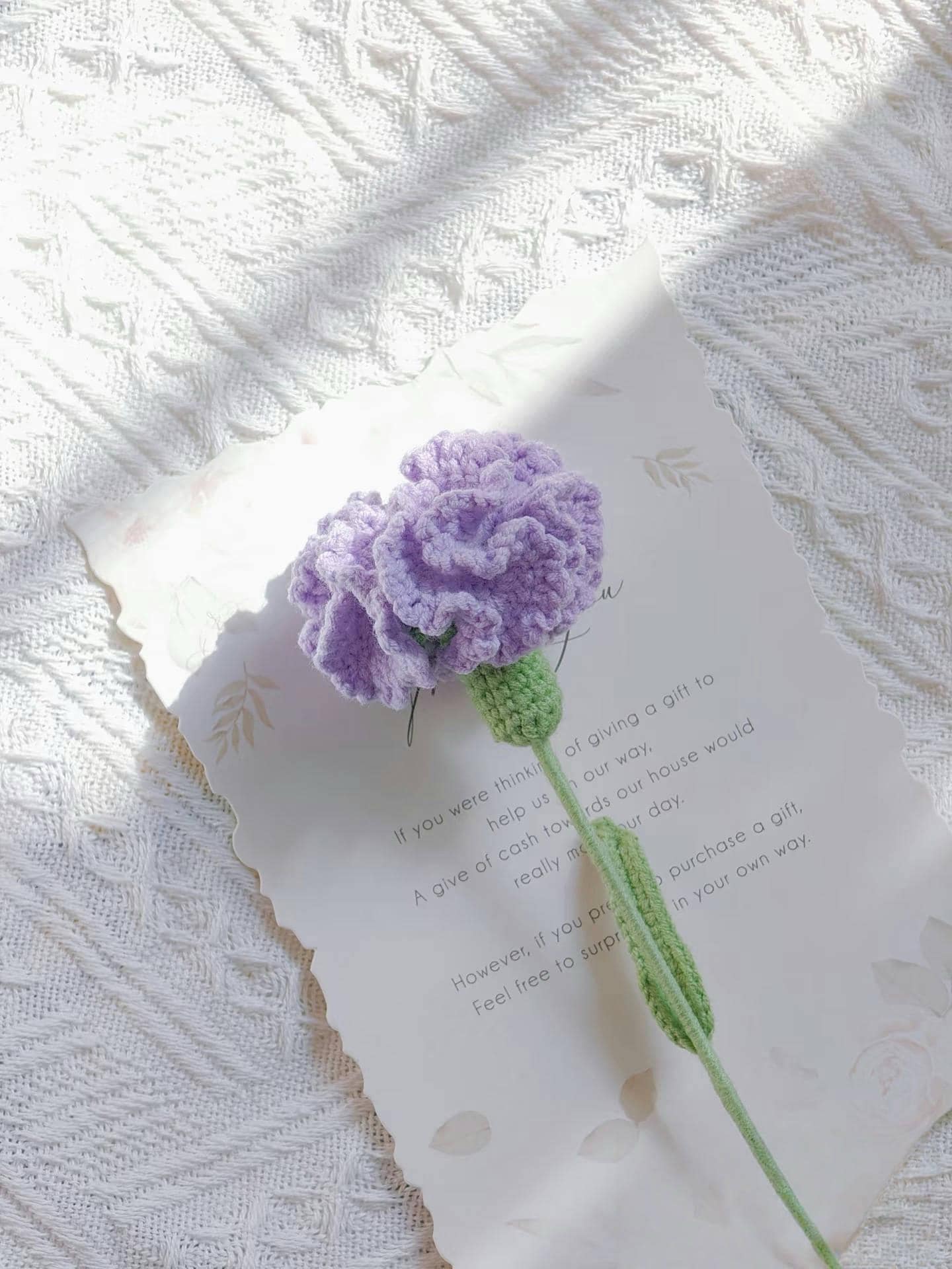 PDF Carnation Flower Crochet Pattern