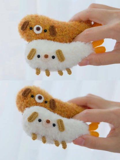PDF Tempura puppy Crochet Pattern, no sew crochet pattern / amigurumi, Easy Cute dog Pattern