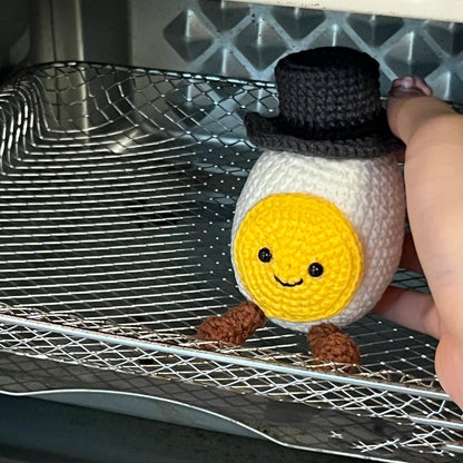 Scholar Egg Crochet Pattern – Amigurumi Gift for Graduate – PDF Digital Toy Tutorial – Handmade School Graduation Keepsake