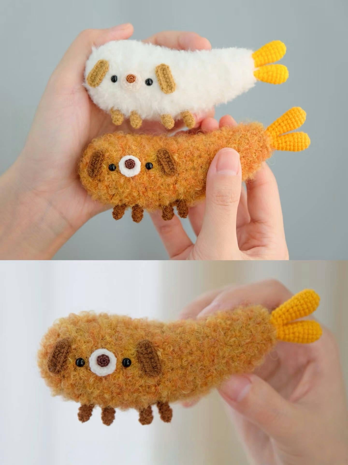 PDF Tempura puppy Crochet Pattern, no sew crochet pattern / amigurumi, Easy Cute dog Pattern