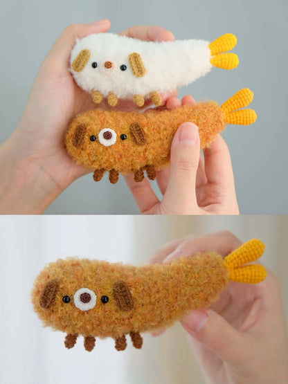 PDF Tempura puppy Crochet Pattern, no sew crochet pattern / amigurumi, Easy Cute dog Pattern
