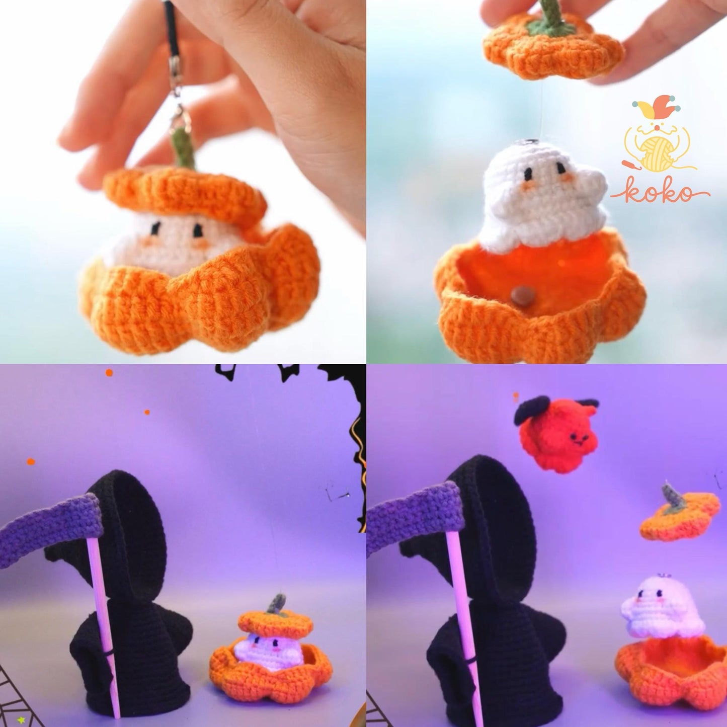 2 in 1 Halloween Hanging Crochet Patterns