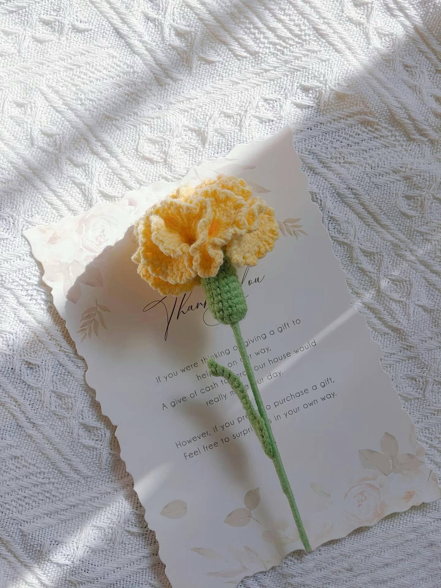 PDF Carnation Flower Crochet Pattern