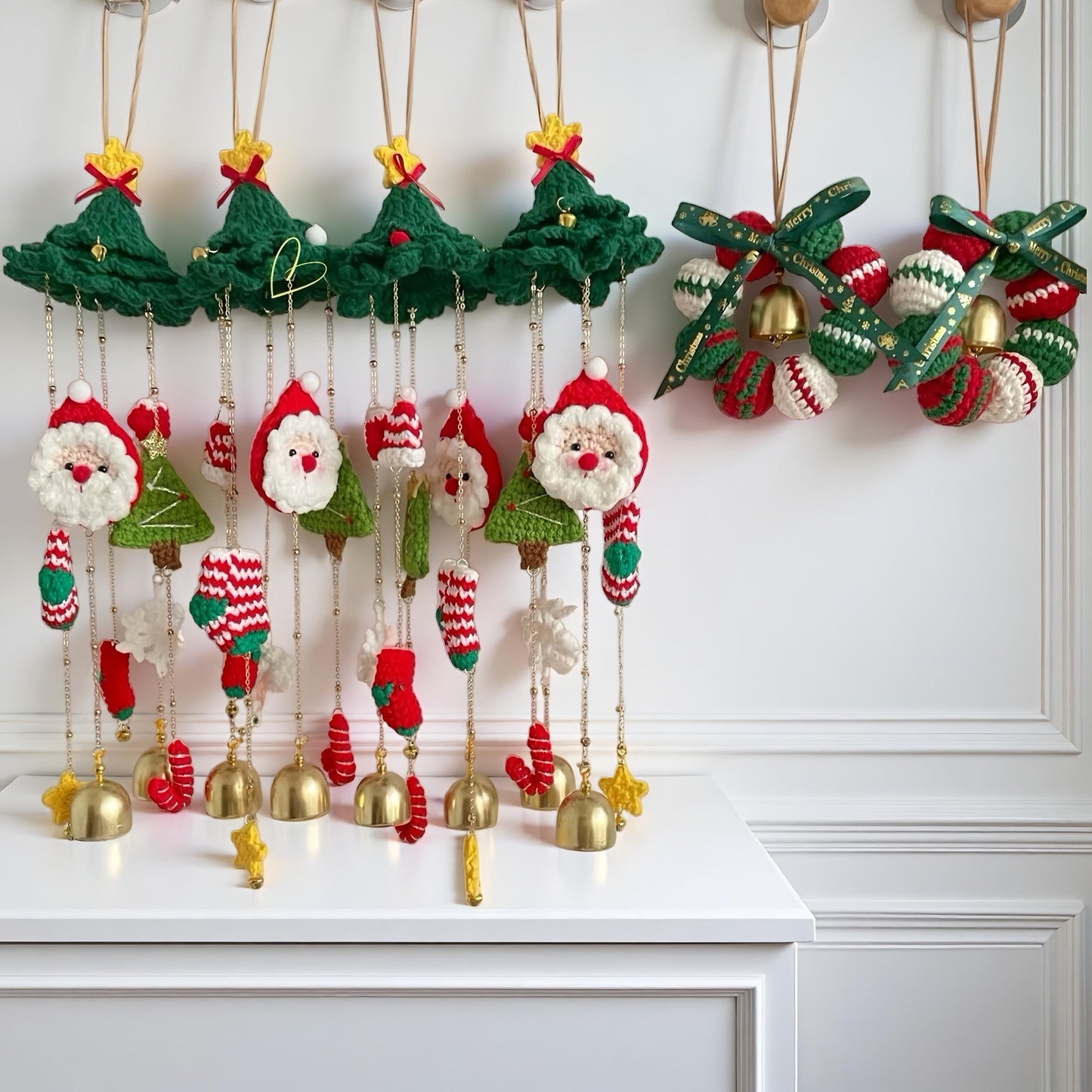 2 in 1 Crochet Pattern Christmas Hanging Ornament, Car Charm or Home Decor PDF, DIY Holiday Decoration, Best Christmas Gift