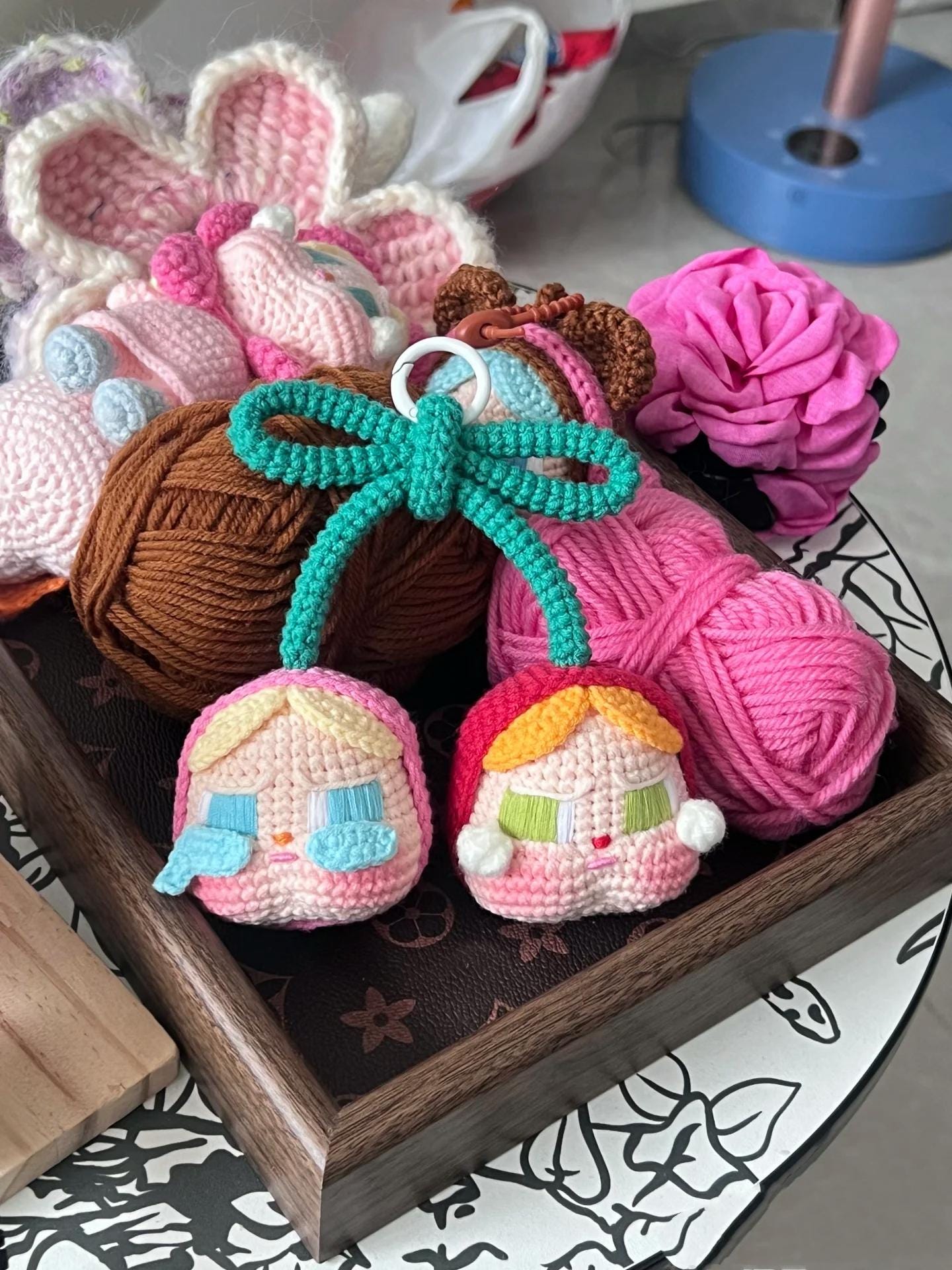 Crybaby Crochet Pattern – Cute Amigurumi Keychain PDF, Emotional Plushie Bag Charm, Kawaii Handmade Gift Idea