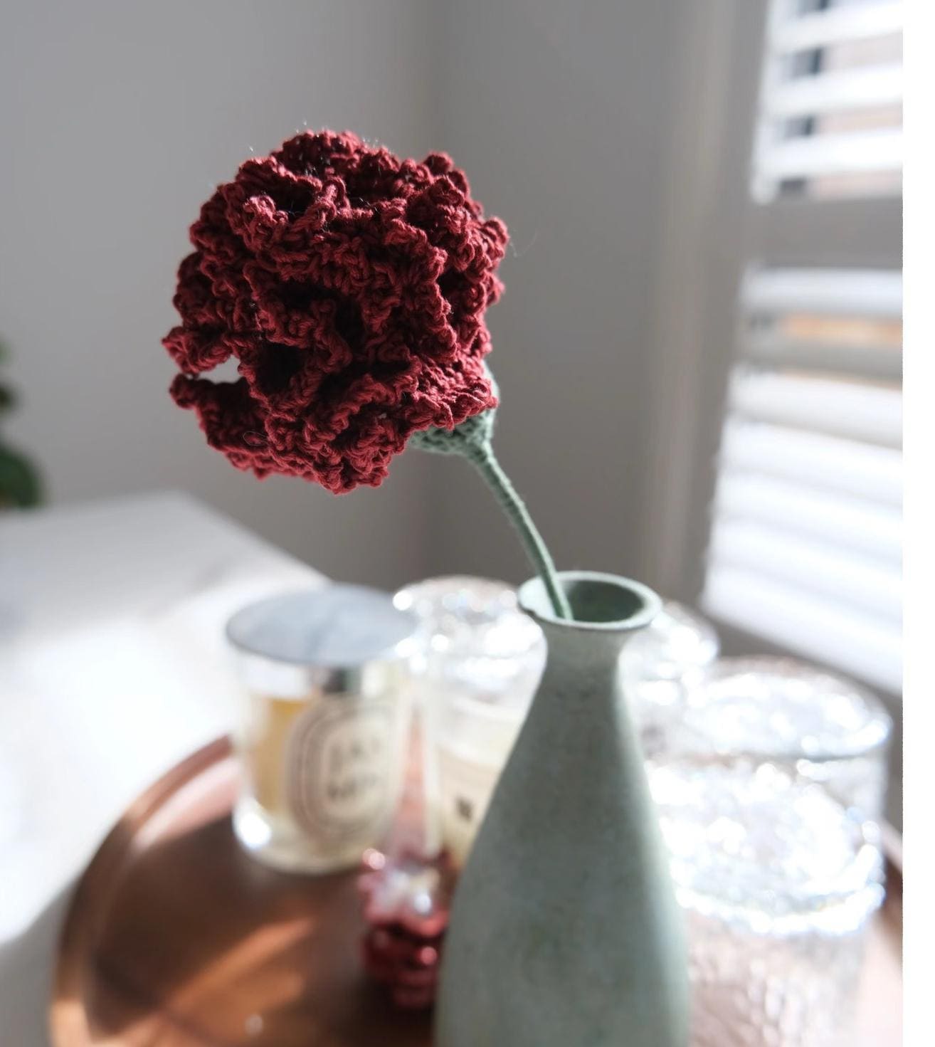 PDF Carnation  Flower Crochet Pattern