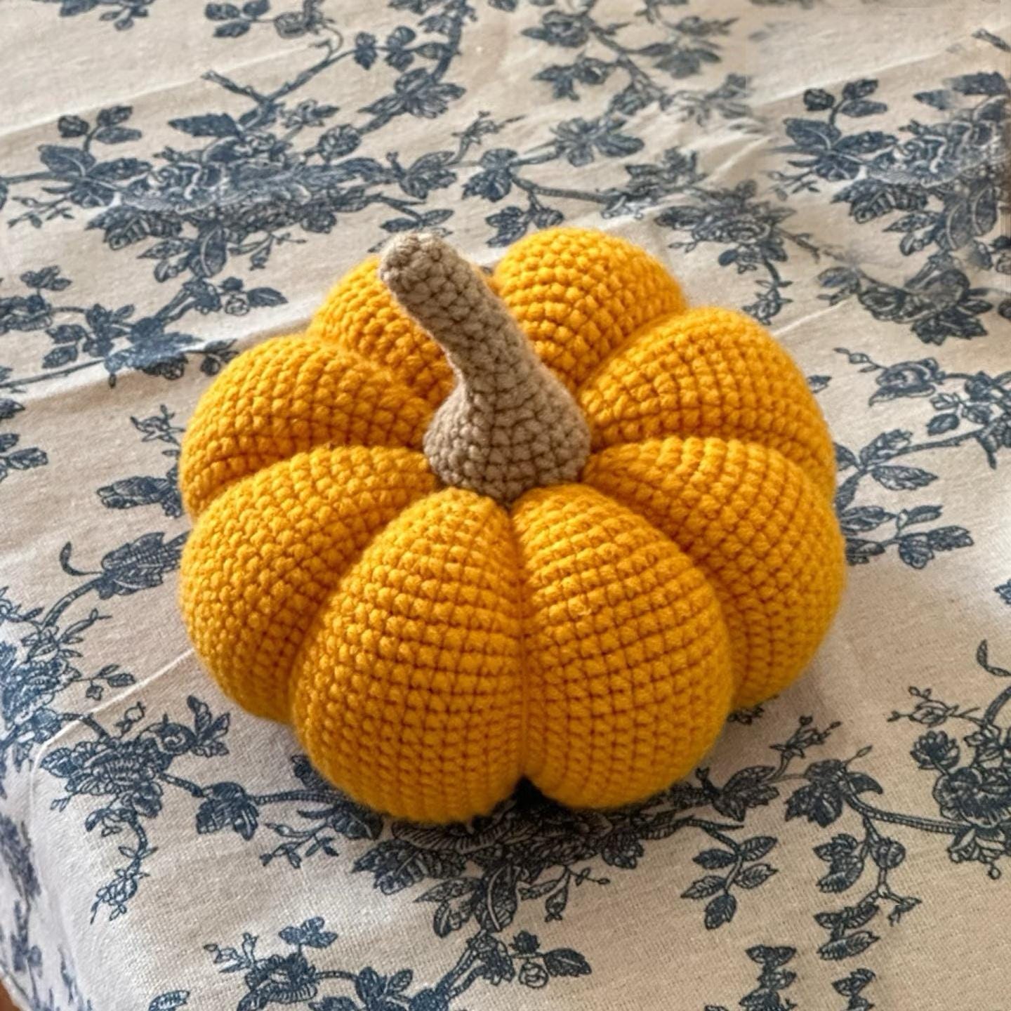 Crochet Pumpkin Pattern- Fall Decor Autumn, Rustic Farmhouse
