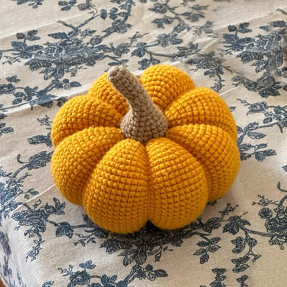 Crochet Pumpkin Pattern- Fall Decor Autumn, Rustic Farmhouse