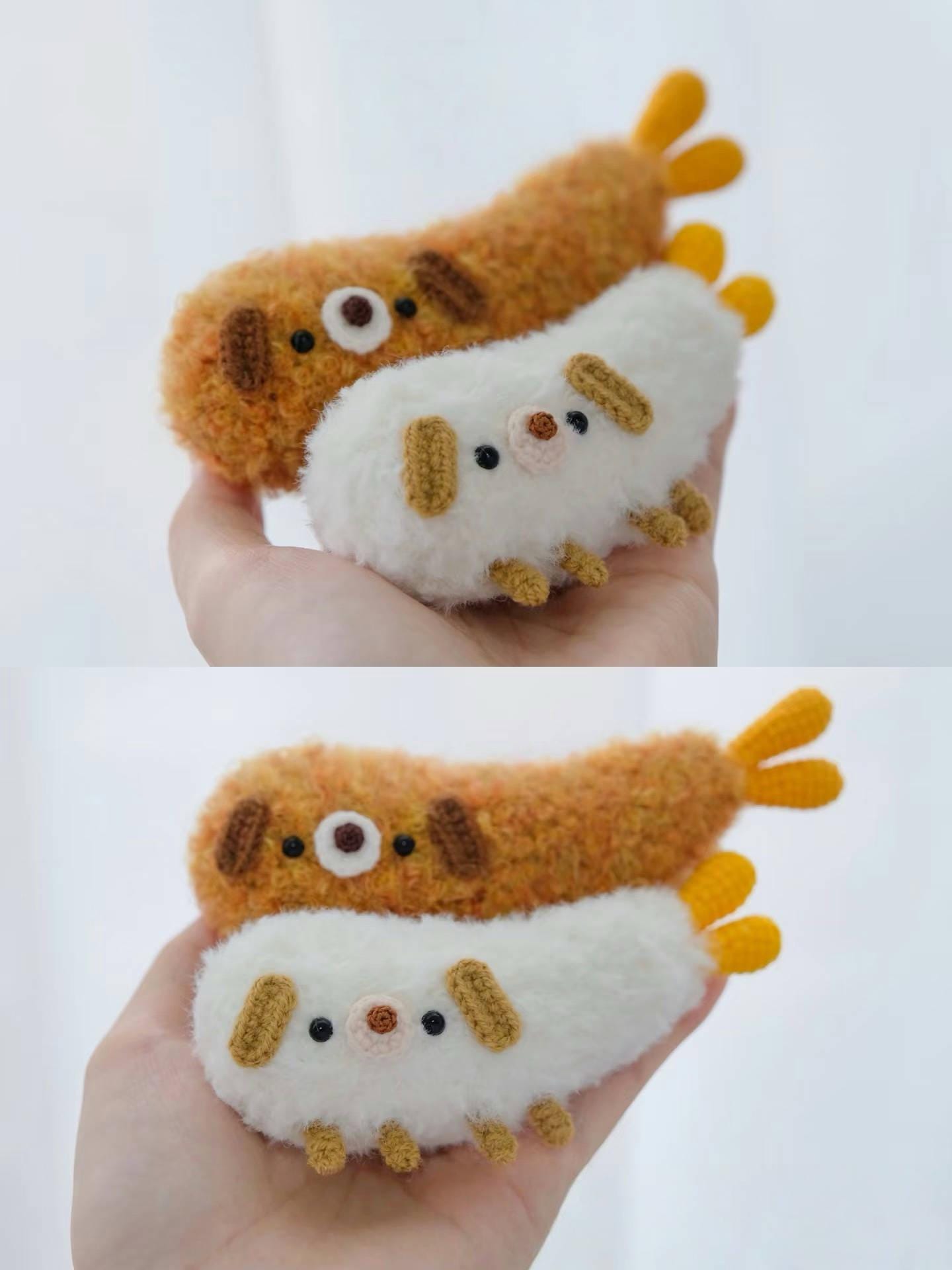 PDF Tempura puppy Crochet Pattern, no sew crochet pattern / amigurumi, Easy Cute dog Pattern