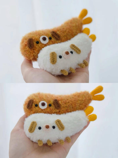 PDF Tempura puppy Crochet Pattern, no sew crochet pattern / amigurumi, Easy Cute dog Pattern
