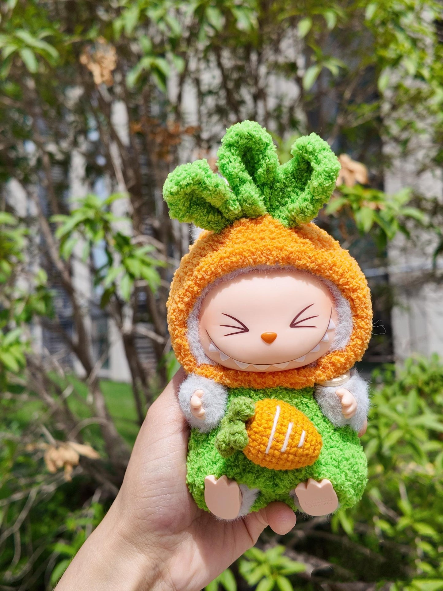 Labubu Carrot Outfit Crochet Pattern – Amigurumi Doll Costume PDF – Cute Animal Dress-Up Clothes for Plush Toy – Fits Labubu Gen 1/2/3