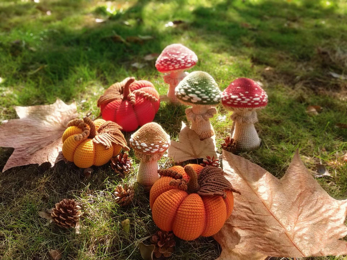 Crochet Pattern, mushrooms Instant  Download PDF