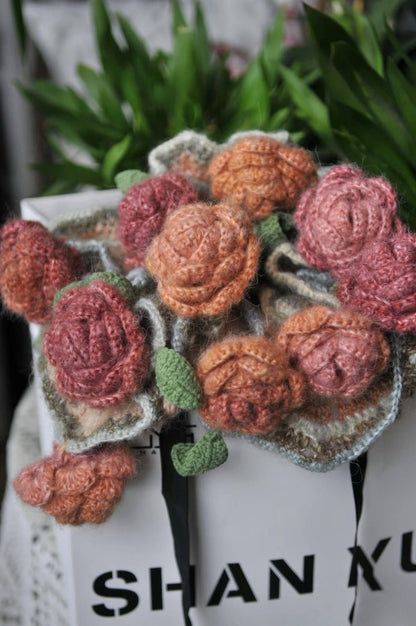 CROCHET PATTERN  -Rose Blanket Crochet Pattern, Flower Crochet, Handmade gift
