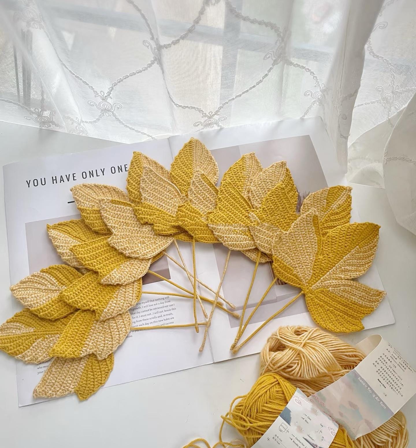 Crochet Autumn Leaf Pattern - Sycamore Leaf - DIY Thanksgiving Decor, Unique fall gifts,