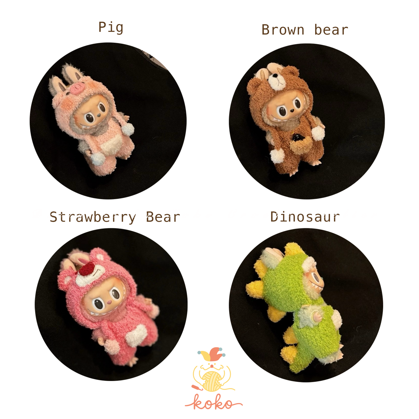 PDF+Video 8 in 1  Labubu Crochet Clothes Pattern