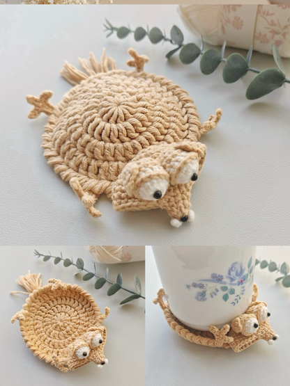 PDF+ Video 9-in-1 Animal Coaster Crochet  Pattern Set, Amigurumi Mug Rug, Funny Animal Crochet Coaster Pattern Bundle
