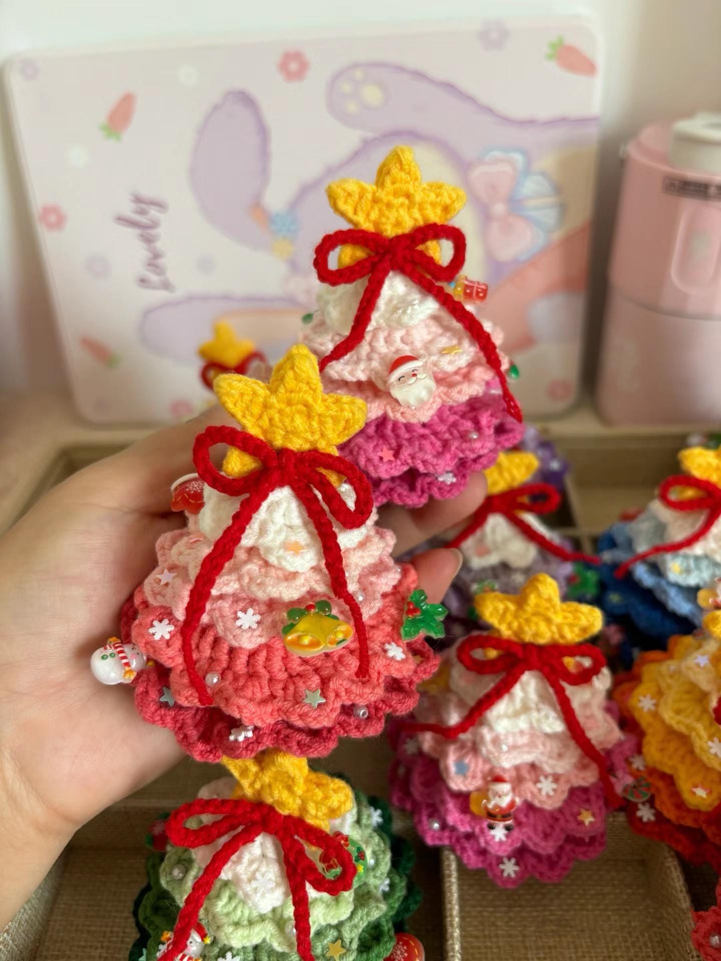 PDF Crochet 5-Layer Christmas tree crochet pattern, handmade for Christmas gifts