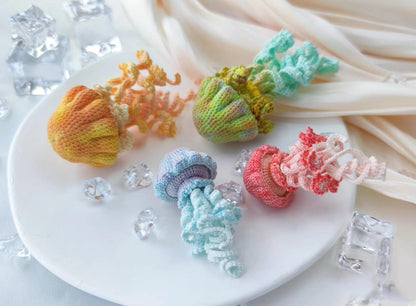 PDF+Video Jellyfish micro crochet Pattern, handmade for Christmas gifts