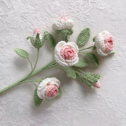 PDF Rose Flower  Crochet Pattern