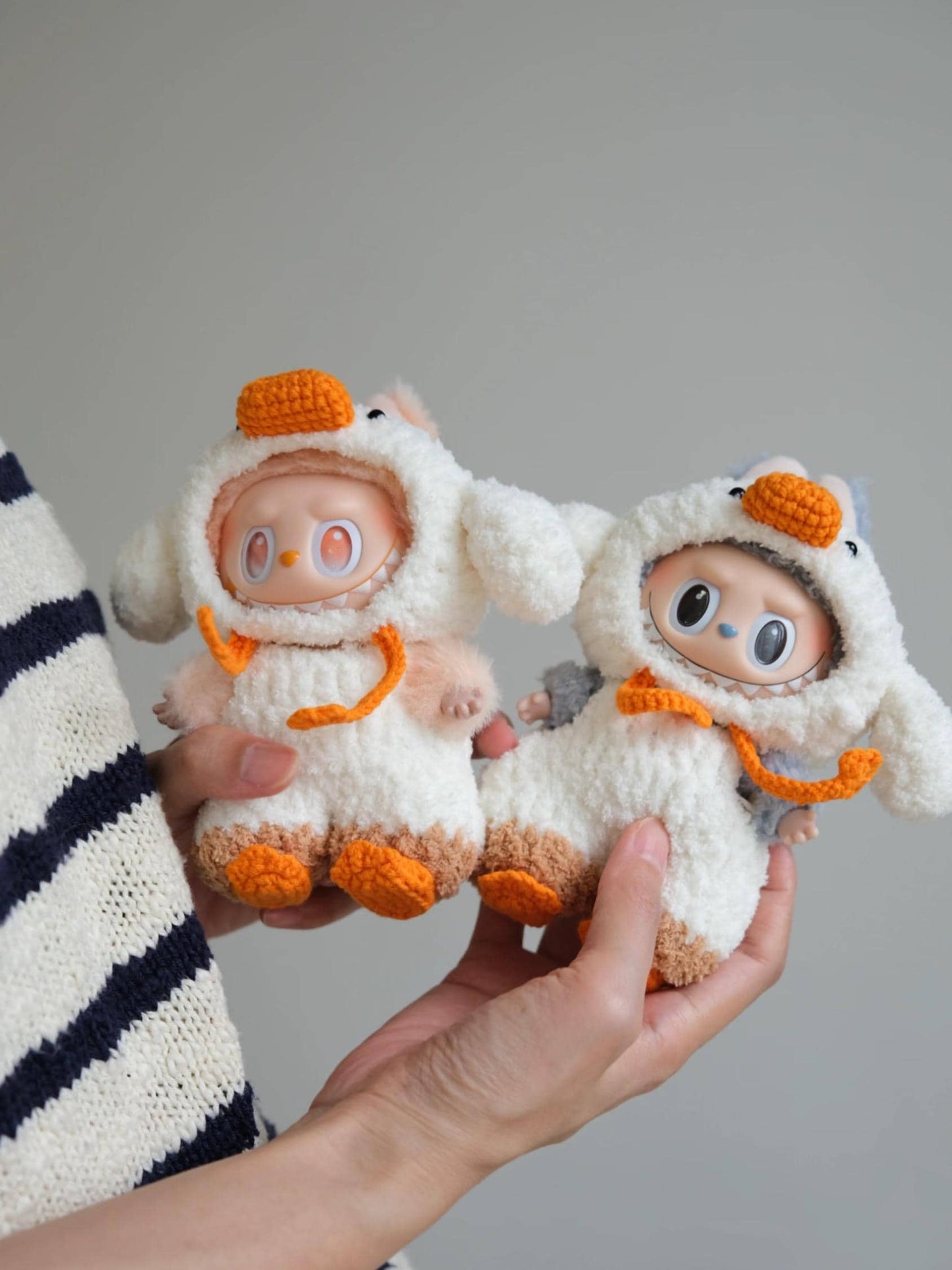 Labubu Duck Crochet Outfit Pattern – Amigurumi Doll Costume PDF – Cute Animal Dress-Up Clothes for Plush Toy, Fits Labubu Gen 1/2/3